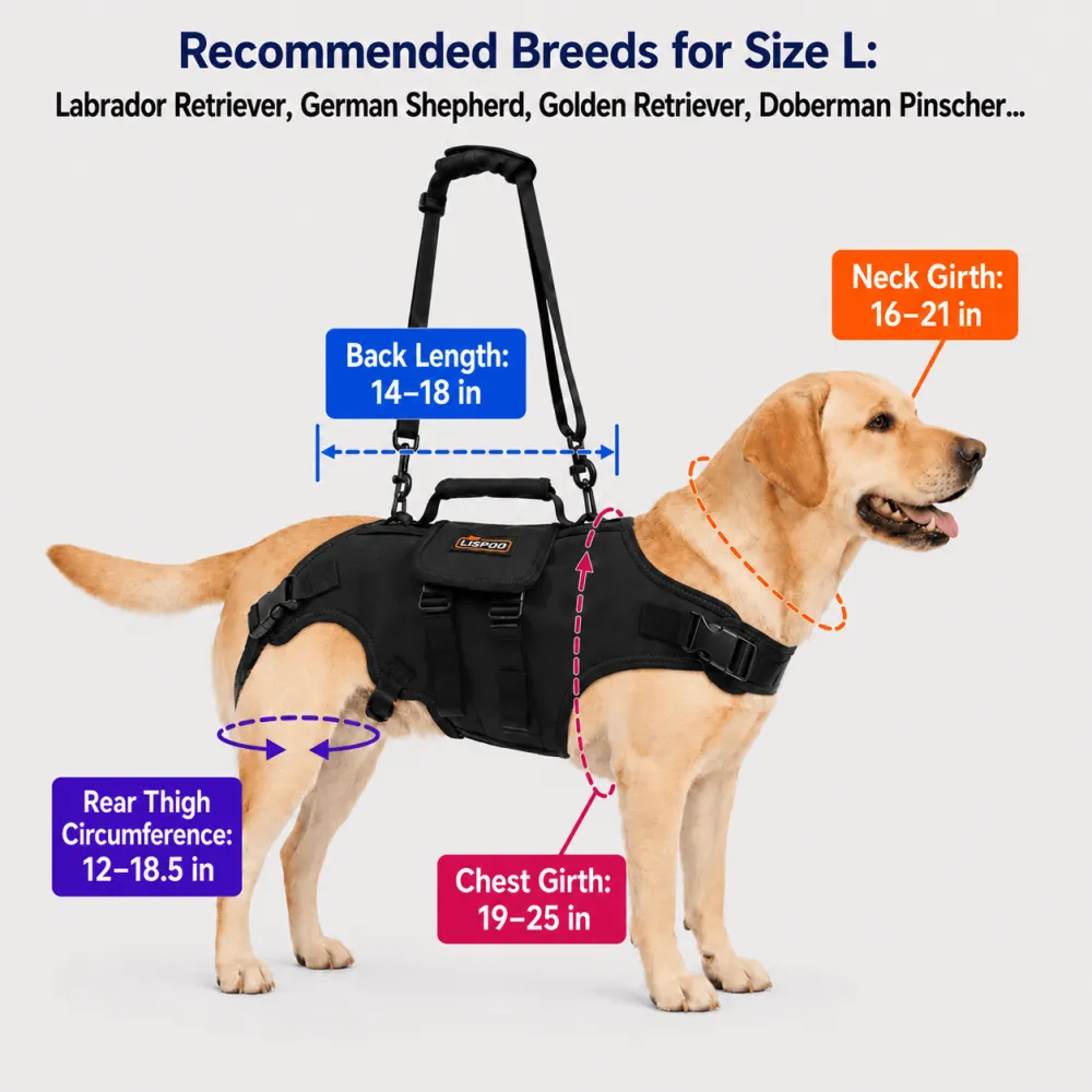 Lispoo Full Body Lift Harness for Dogs