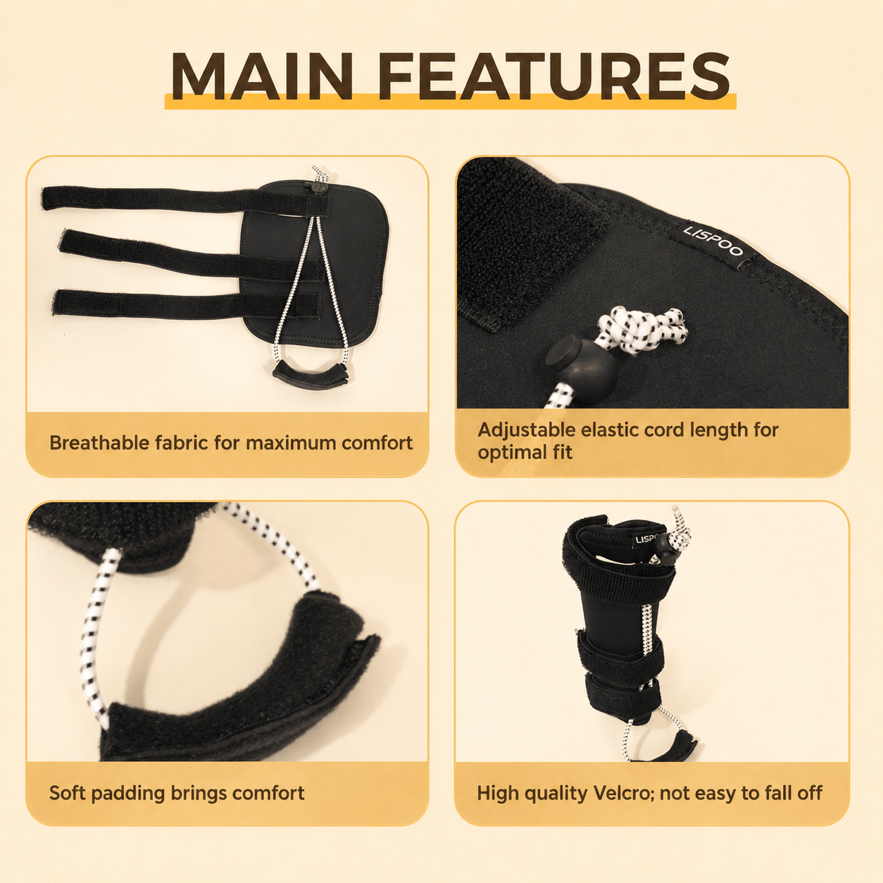 Lispoo Rear No Knuckling Training Sock For Dogs