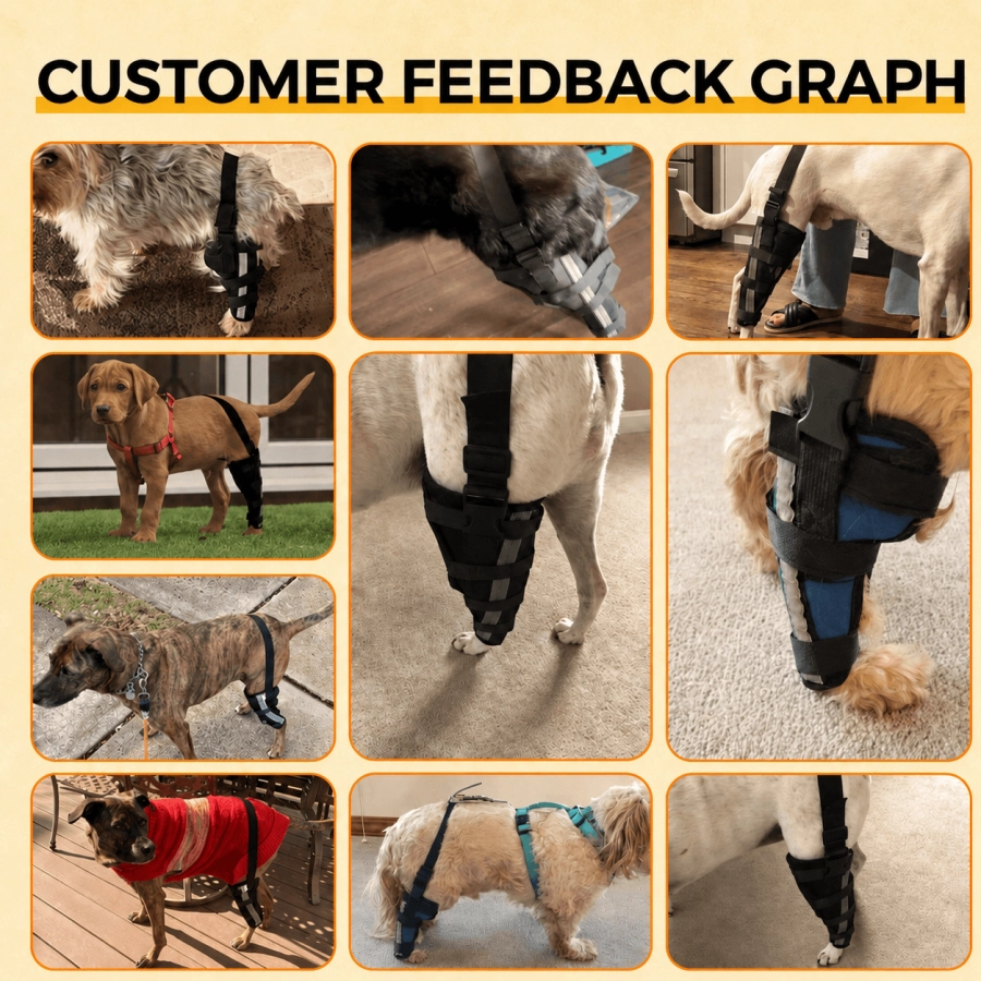 Lispoo Dog Knee Brace for Rear Hind Leg Support