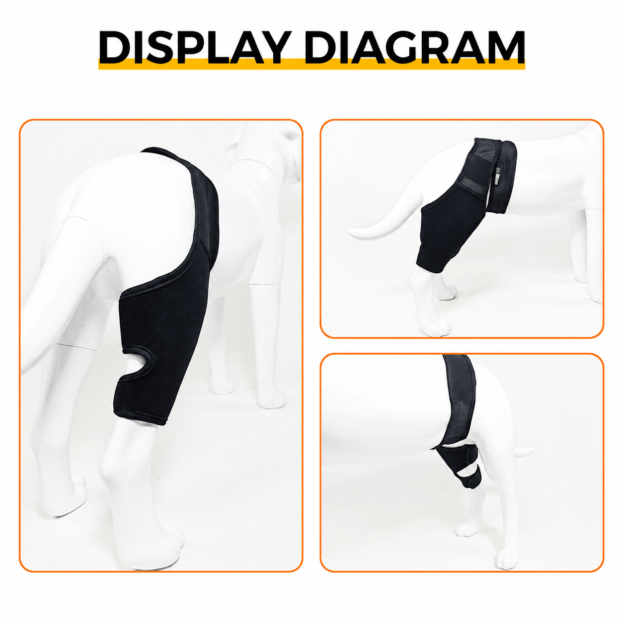 Lispoo Dog Rear Leg Brace for Patella Luxation