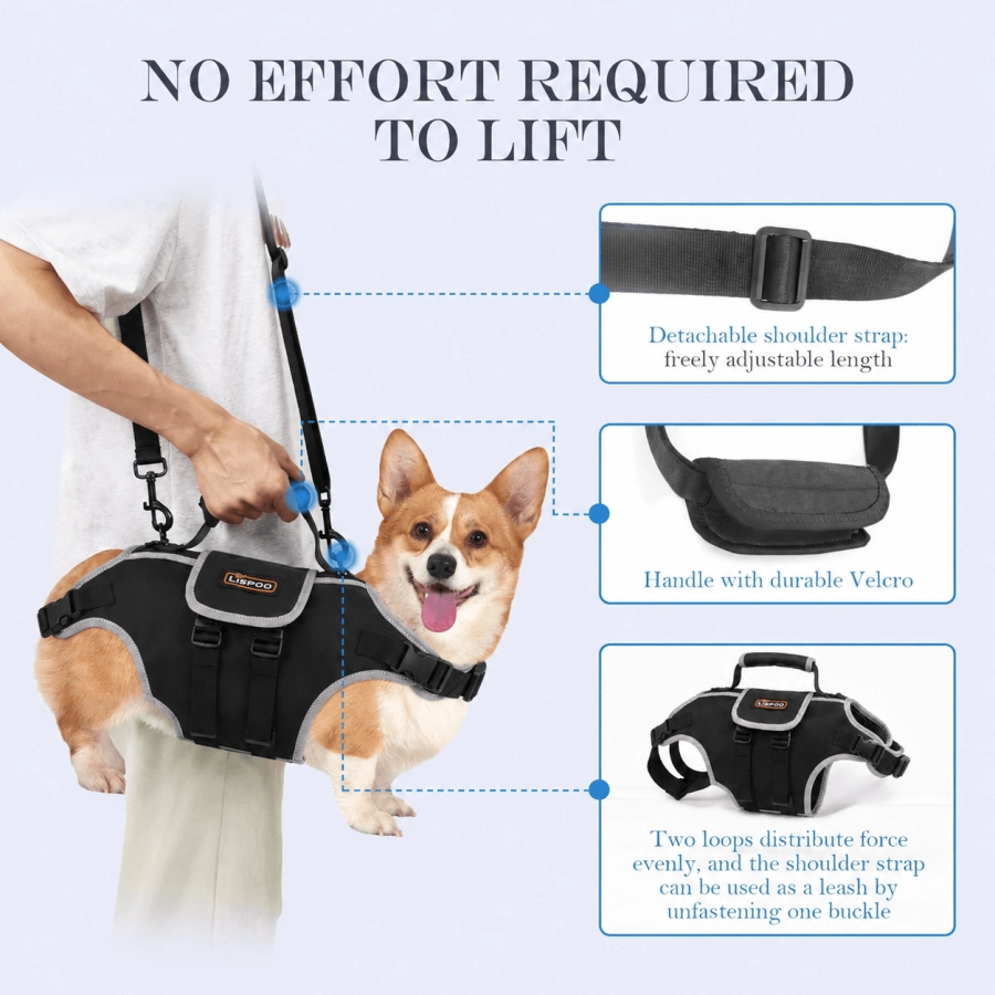 Lispoo Dog Harness Lift Assist