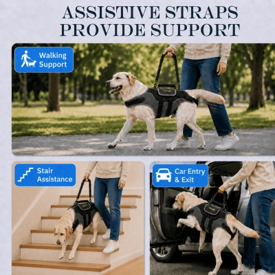 Lispoo Dog Lifting Harness for Disabled & Senior Dogs 02
