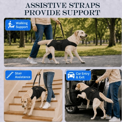 Lispoo Full Body Lift Harness for Dogs 02