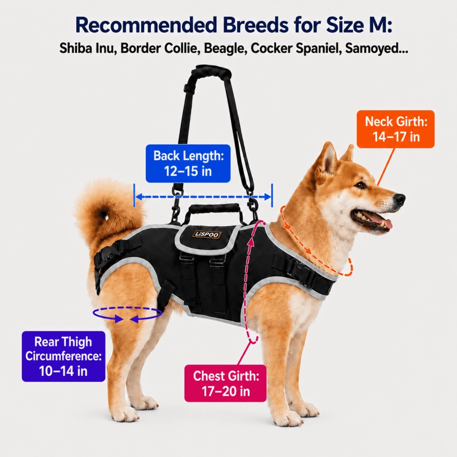 Lispoo Dog Harness Lift Assist