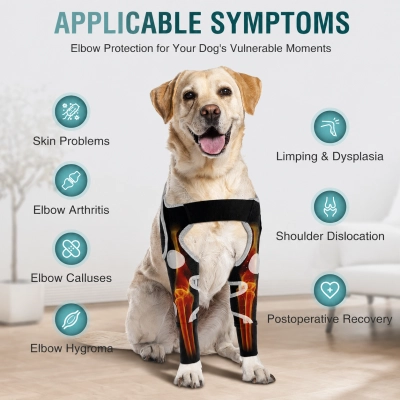 Dog Elbow & Shoulder Brace for Anti-Lick Protection 02