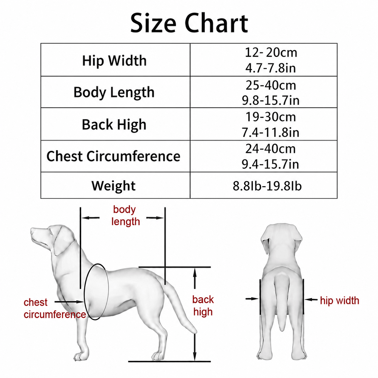 Lispoo Dog Wheelchair for Hind Legs
