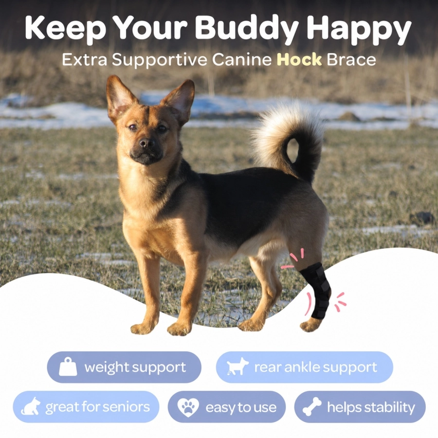 Lispoo Dog Hock Brace for Recovery