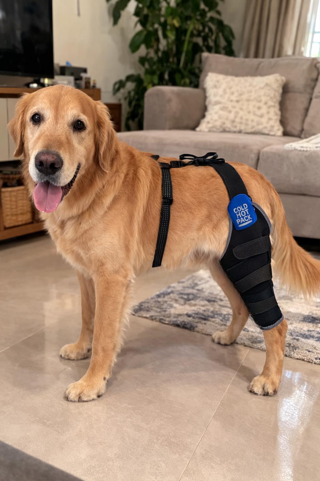 Lispoo Dog Knee Brace with Hot & Cold Gel Pack review Nova