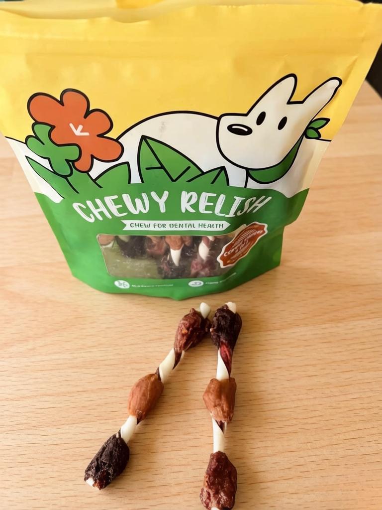 Lispoo Likable Chewy Relish Dog Dental Chews 5-in-1 Combo Kabob Sticks review Scarlett