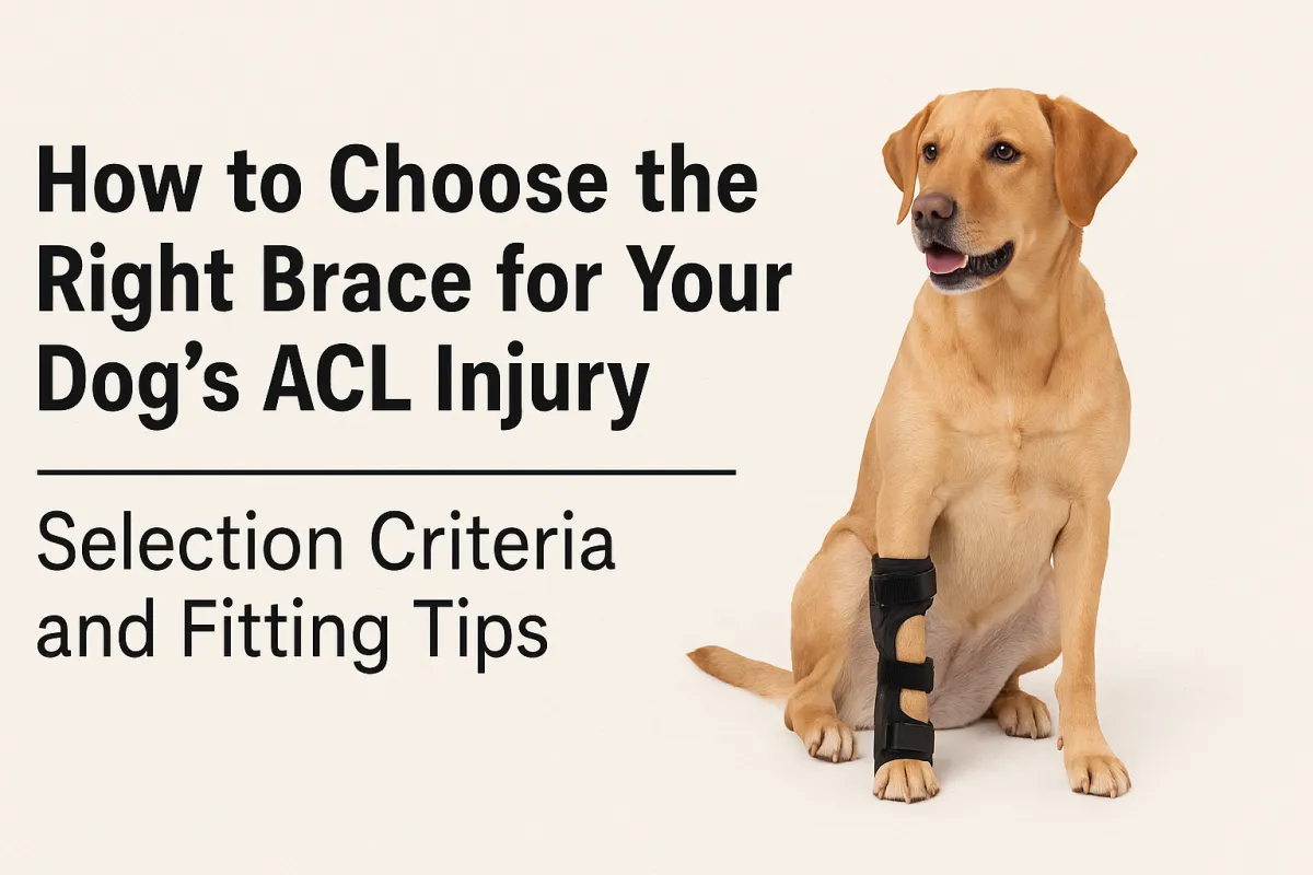 How to Choose the Right Brace for Your Dog’s ACL Injury: Selection Criteria and Fitting Tips
