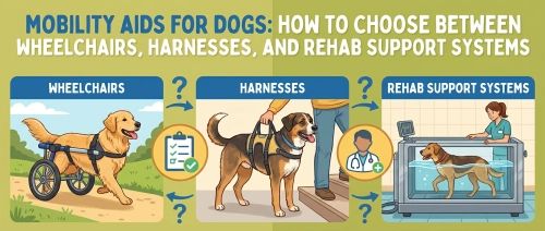 Mobility Aids for Dogs: How to Choose Between Wheelchairs, Harnesses, and Rehab Support Systems