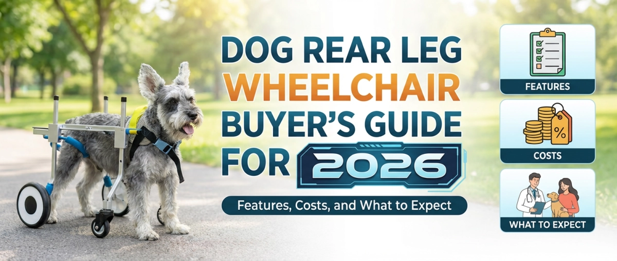Dog Rear Leg Wheelchair Buyer’s Guide for 2026: Features, Costs, and What to Expect