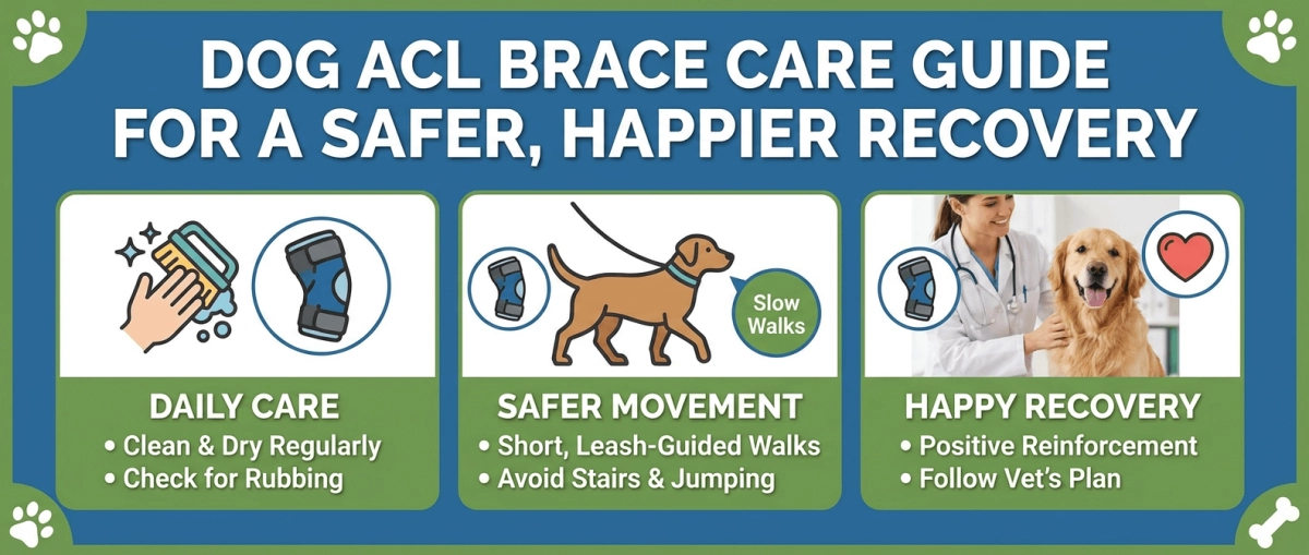 Dog ACL Brace Care Guide for a Safer, Happier Recovery