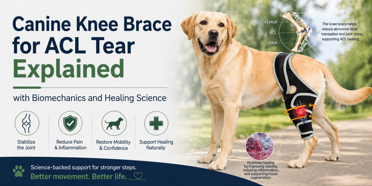 Canine Knee Brace for ACL Tear Explained with Biomechanics and Healing Science