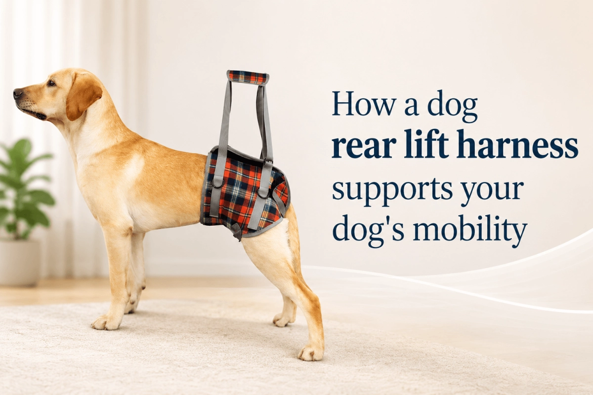 How a dog rear lift harness supports your dog's mobility
