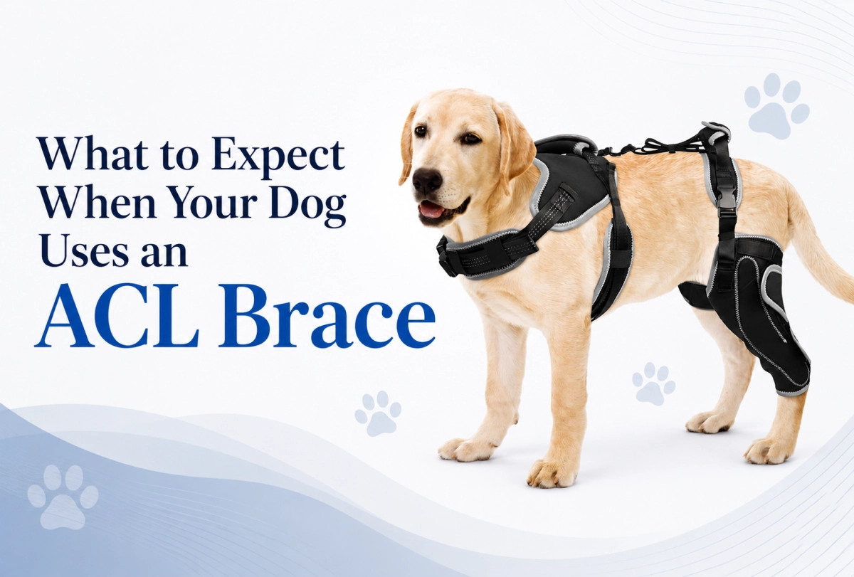 What to Expect When Your Dog Uses an ACL Brace