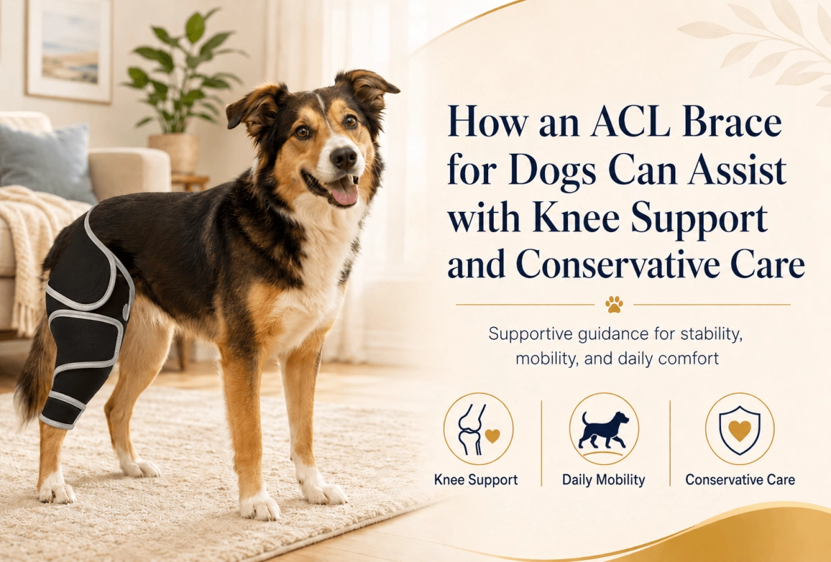 How an ACL Brace for Dogs Can Assist with Knee Support and Conservative Care