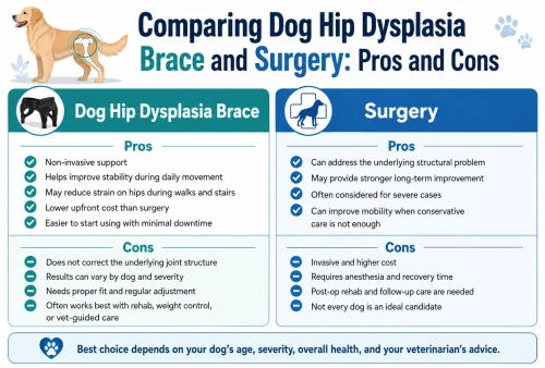Comparing Dog Hip Dysplasia Brace and Surgery Pros and Cons