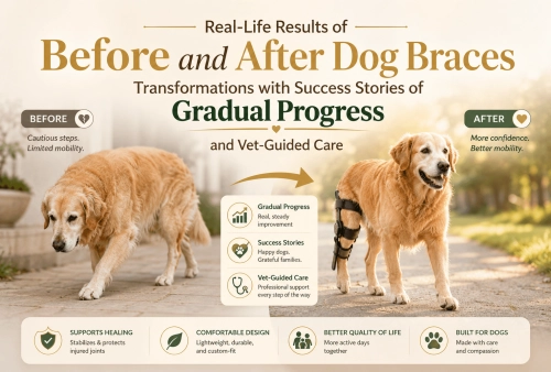 Real-Life Results of Before and After Dog Braces Transformations with Success Stories of Gradual Progress and Vet-Guided Care