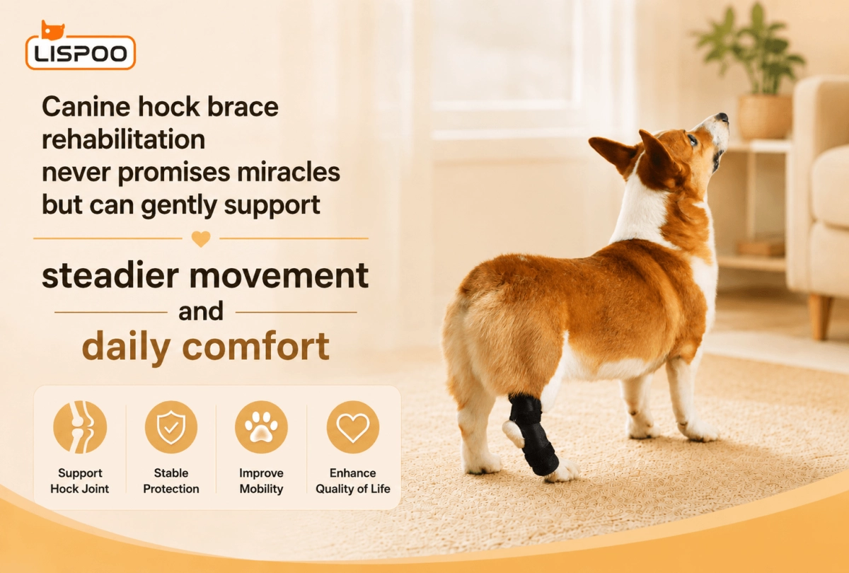 Canine Hock Brace Rehabilitation Never Promises Miracles But Can Gently Support Steadier Movement and Daily Comfort
