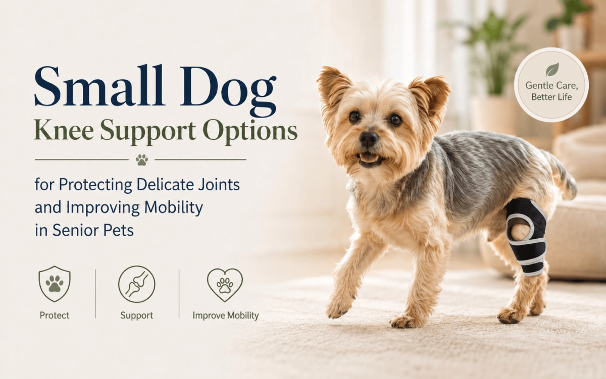 Small dog knee support options for protecting delicate joints and improving mobility in senior pets