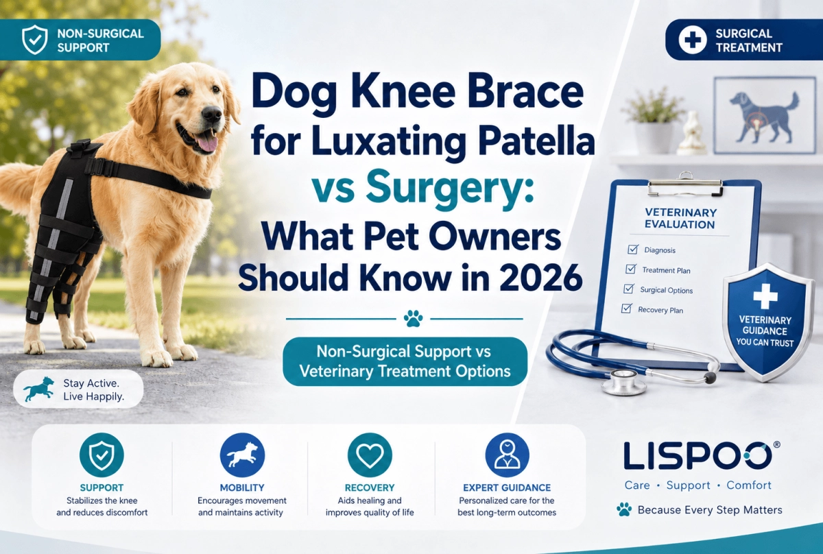 Dog Knee Brace for Luxating Patella vs Surgery: What Pet Owners Should Know in 2026