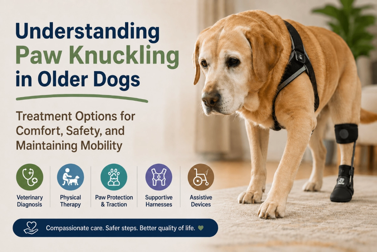 Understanding Paw Knuckling in Older Dogs Treatment Options for Comfort, Safety, and Maintaining Mobility