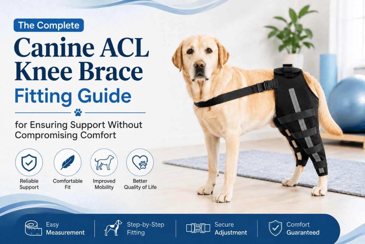 The Complete Canine ACL Knee Brace Fitting Guide for Ensuring Support Without Compromising Comfort