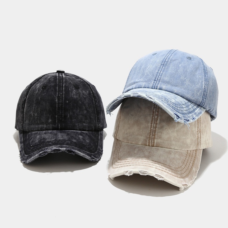 Washed Denim Baseball Cap