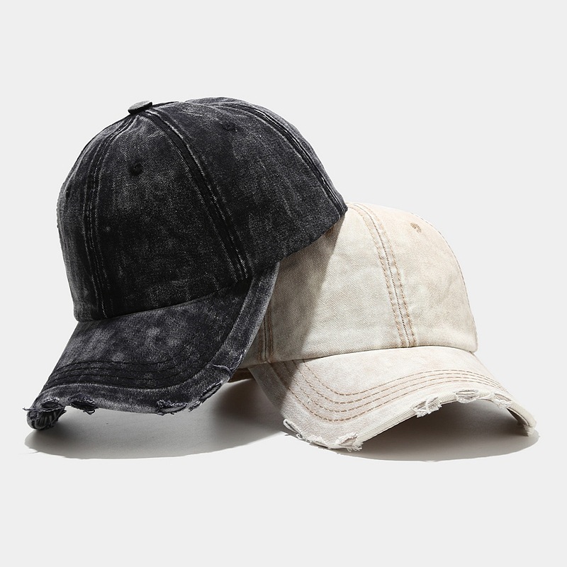 Washed Denim Baseball Cap