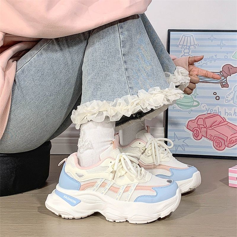 Women Platform Breathable Mesh Casual Sneakers