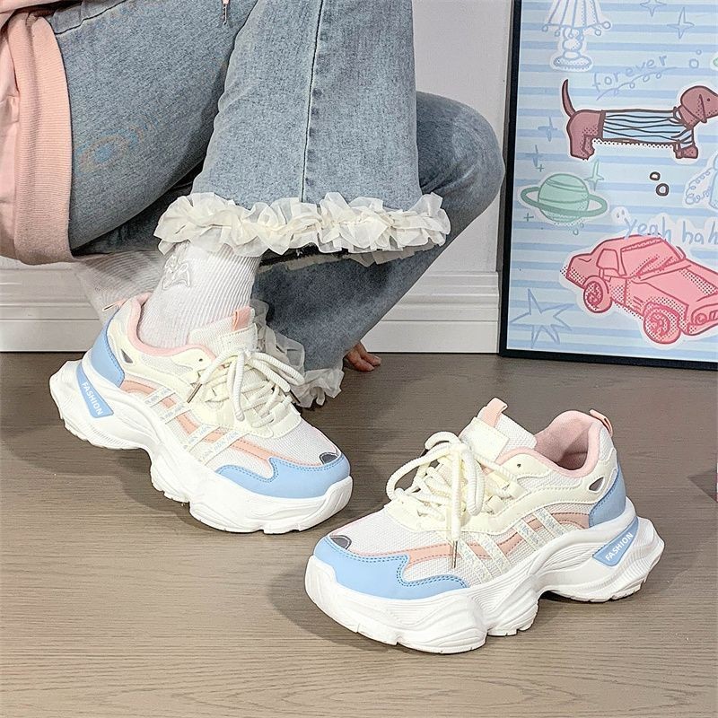 Women Platform Breathable Mesh Casual Sneakers