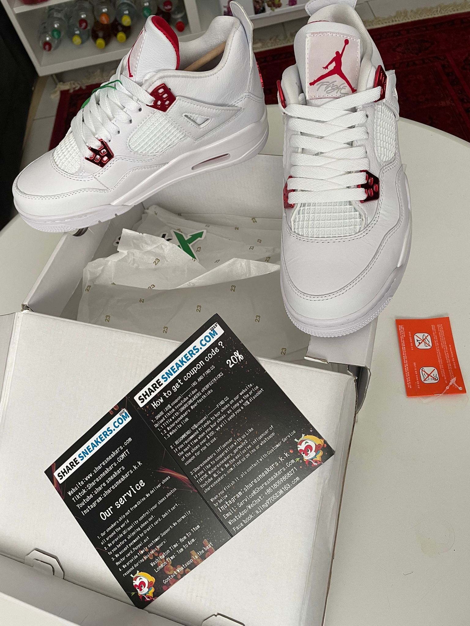 PKGoden  Jordan 4 Retro Metallic Red,  CT8527-112  review 0