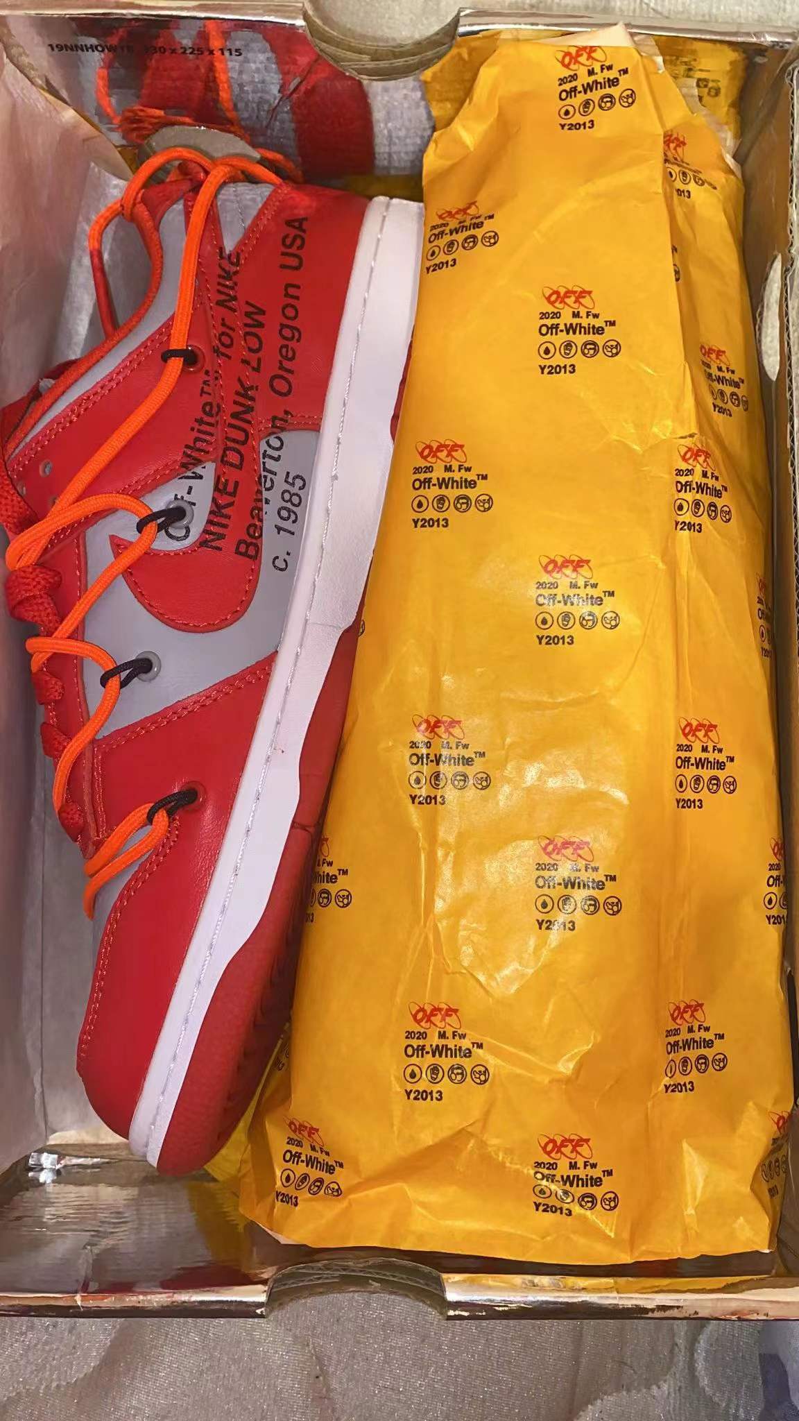 PKGoden  Dunk Low Off-White University Red, CT0856-600 review 0