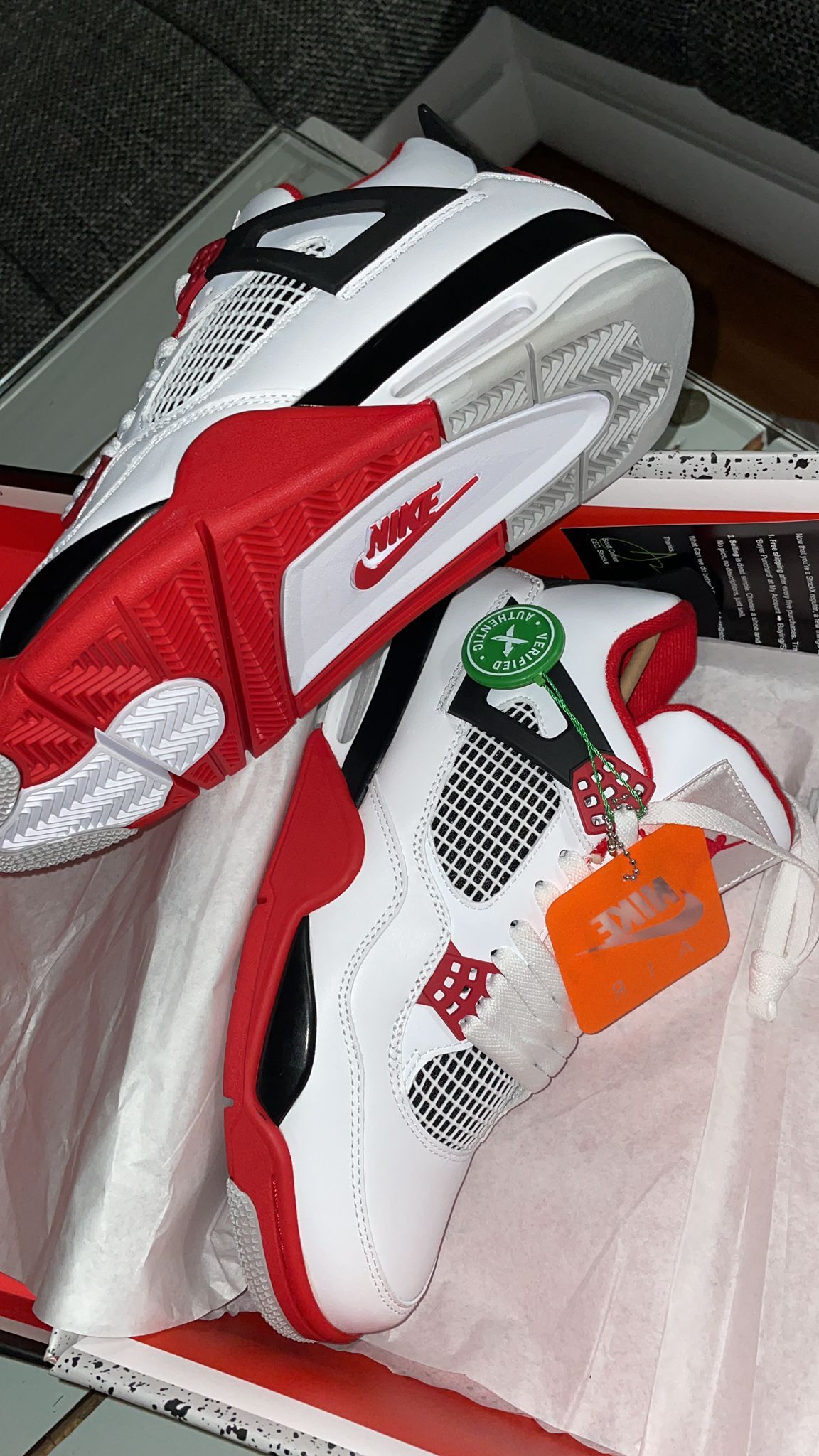PKGoden  Jordan 4 Retro Fire Red (2020),  DC7770-160 review 0