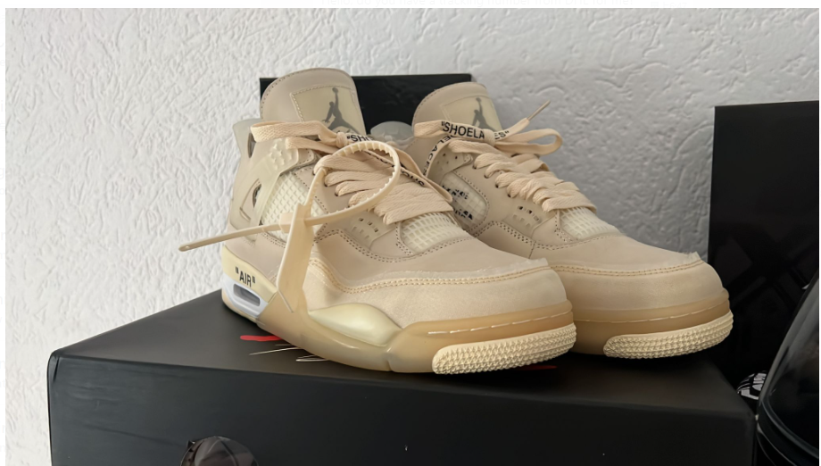 LJR Jordan 4 Retro Off-White Sail (W), CV9388-100  review helsi
