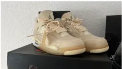 LJR Jordan 4 Retro Off-White Sail (W), CV9388-100  review helsi