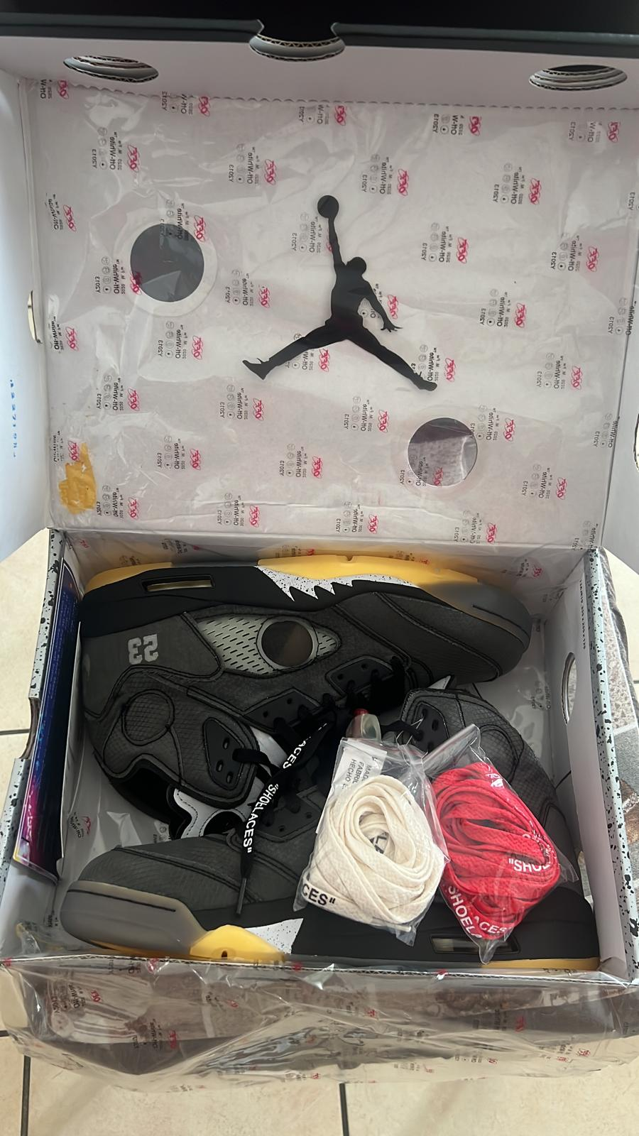 LJR Jordan 5 Retro Off-White Black, CT8480-001 review eely