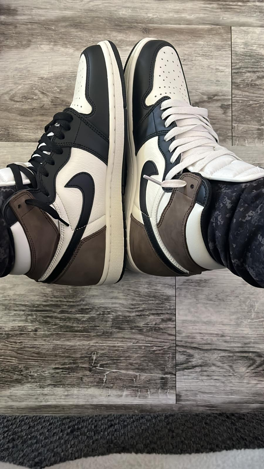 LJR Jordan 1 Retro High Dark Mocha，555088-105  review santa