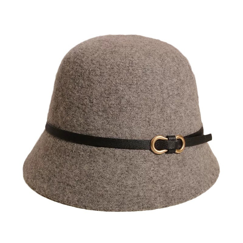 2025 Women's Premium Wool Mini Fedora Hat – Autumn Winter Cloche-Style Cap, Face-Slimming & Elegant