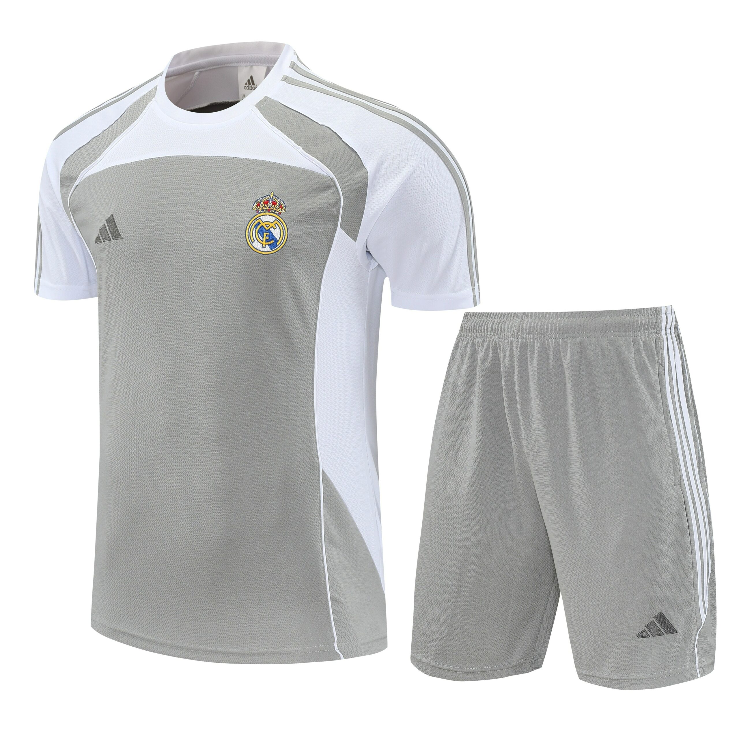 Kit de Treino do Real Madrid 2025-2026 Cinza-Claro