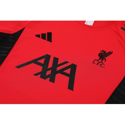 Kit de Treino do Liverpool 2025-2026 Vermelho e Preto 02