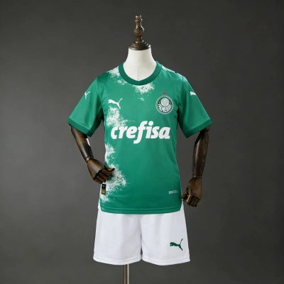 Kit Infantil Palmeiras 2024/25 Camisa Home Verde 02