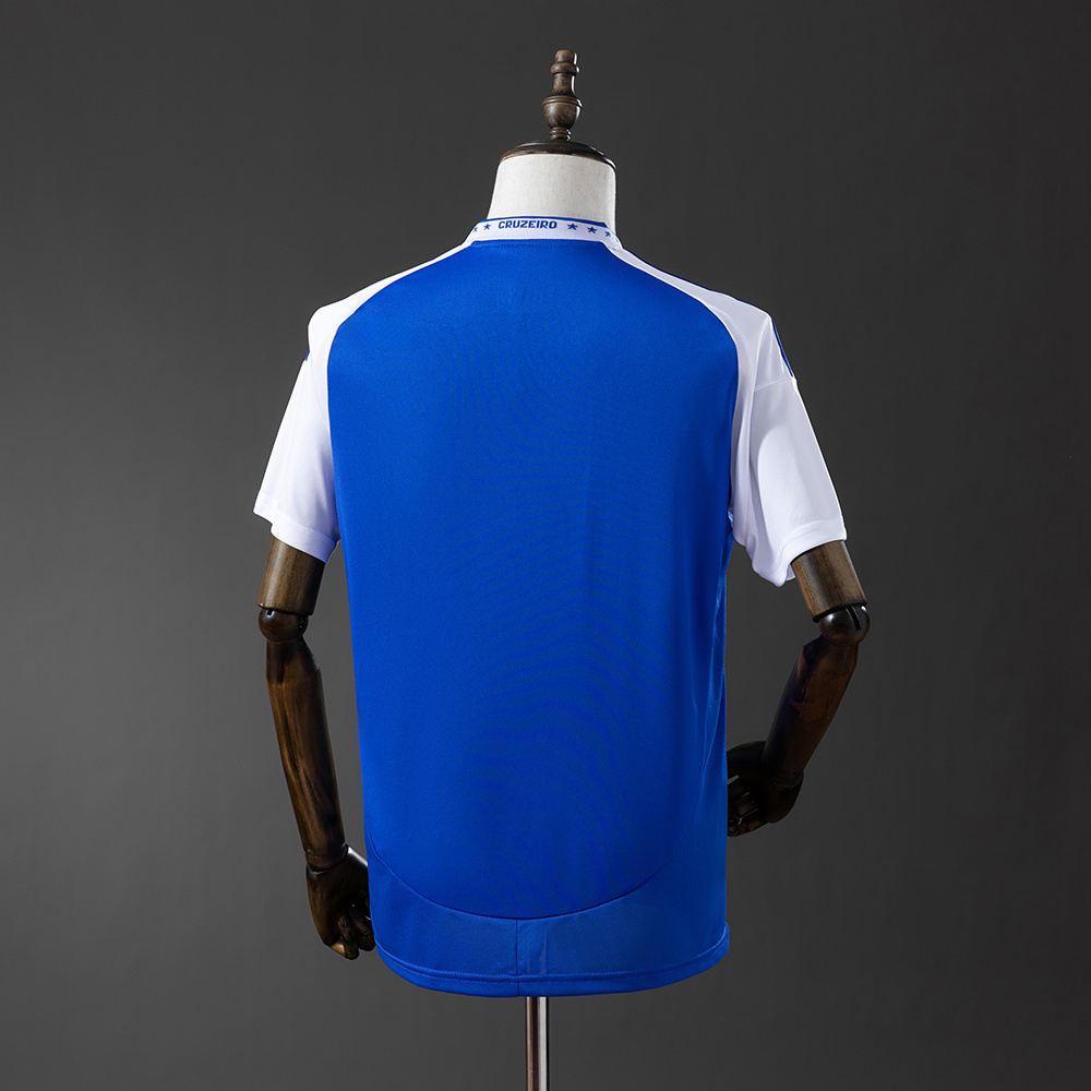 Camisa Torcedor Home Azul e Branca do Cruzeiro 2025/26