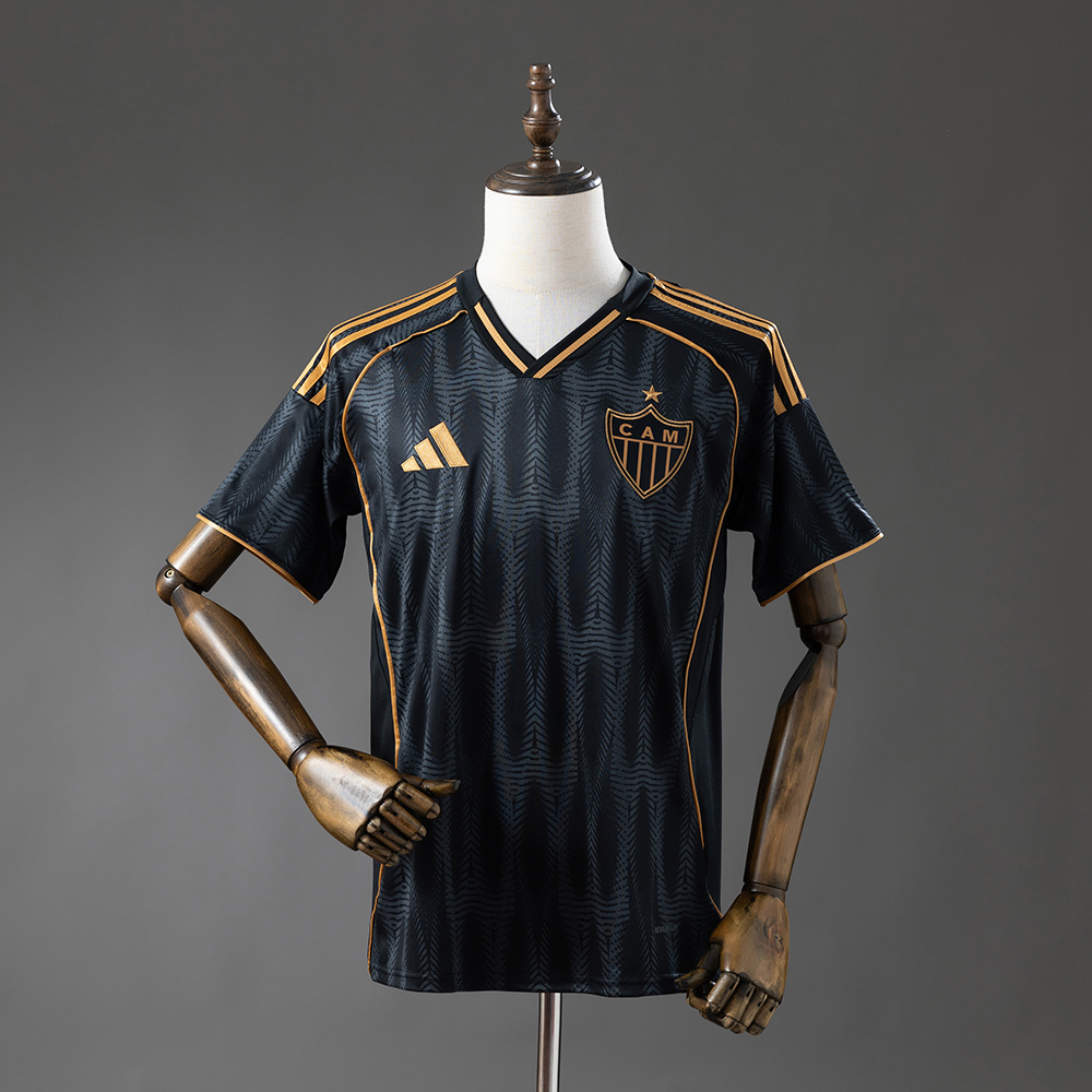 Camisa Torcedor Third Preta e Dourada do Atlético Mineiro 2025/26