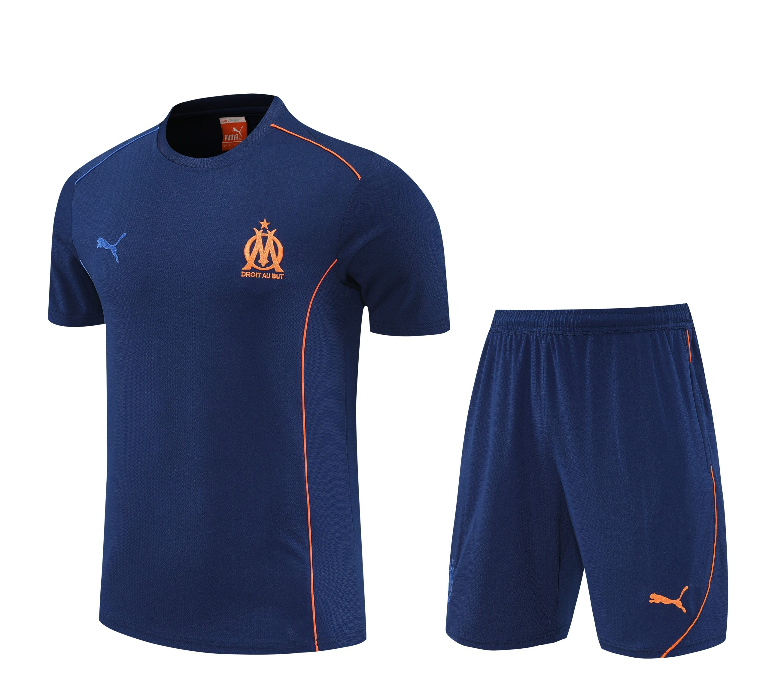 Kit de Treino do Marseille 2025-2026 Azul-Marinho