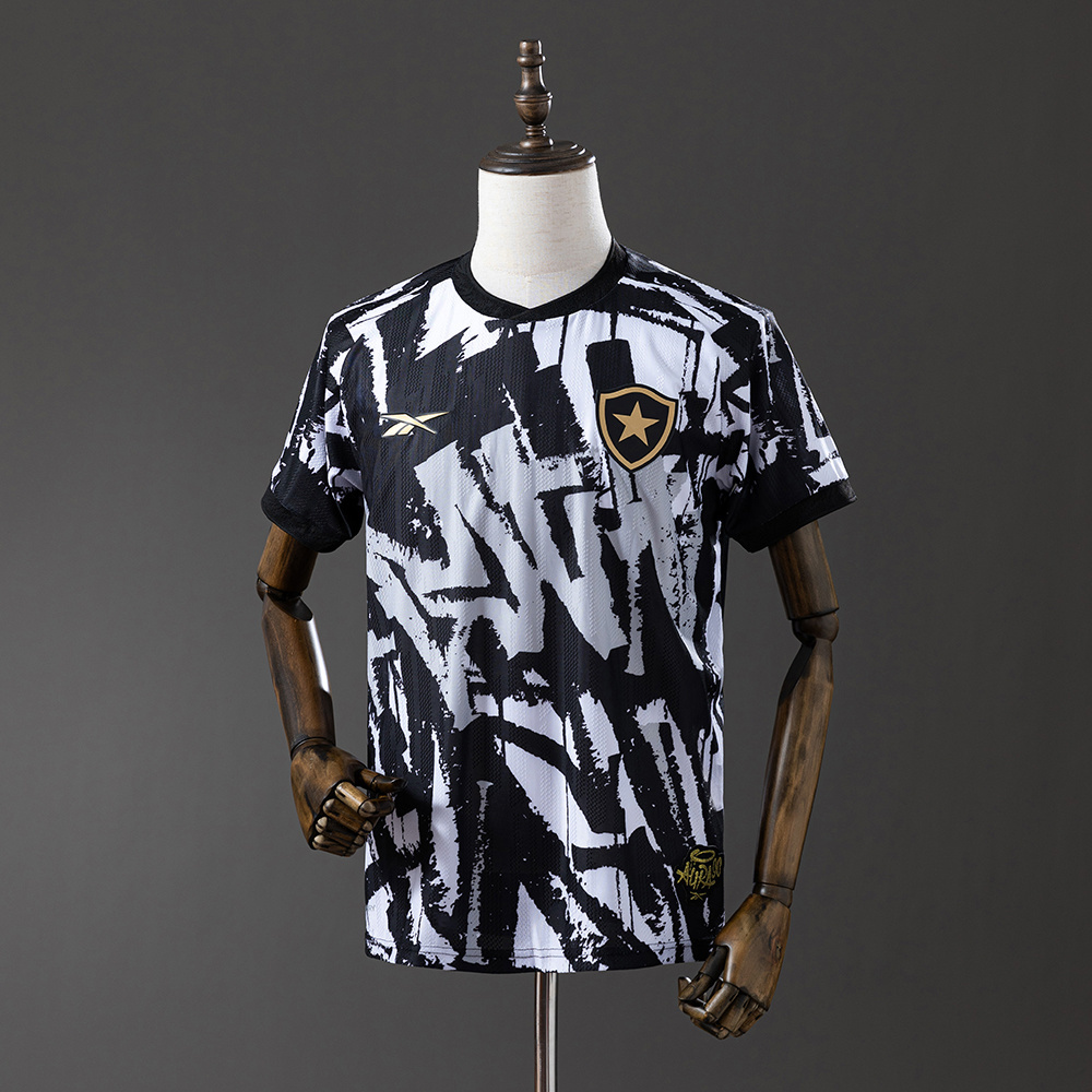 Camisa Torcedor Quarta Preta e Branca do Botafogo 2025/26