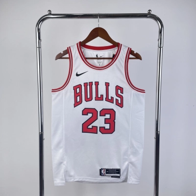Regata Branca Home do Chicago Bulls Jordan Nº 23 01