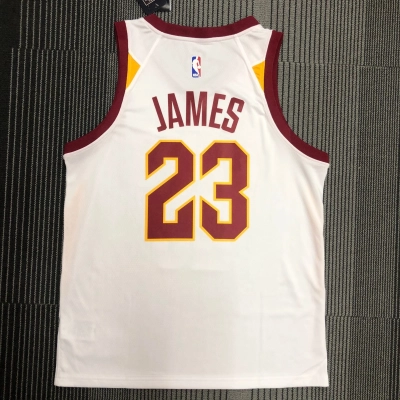 Regata Home Branca do Cleveland Cavaliers LeBron James Nº 23 02
