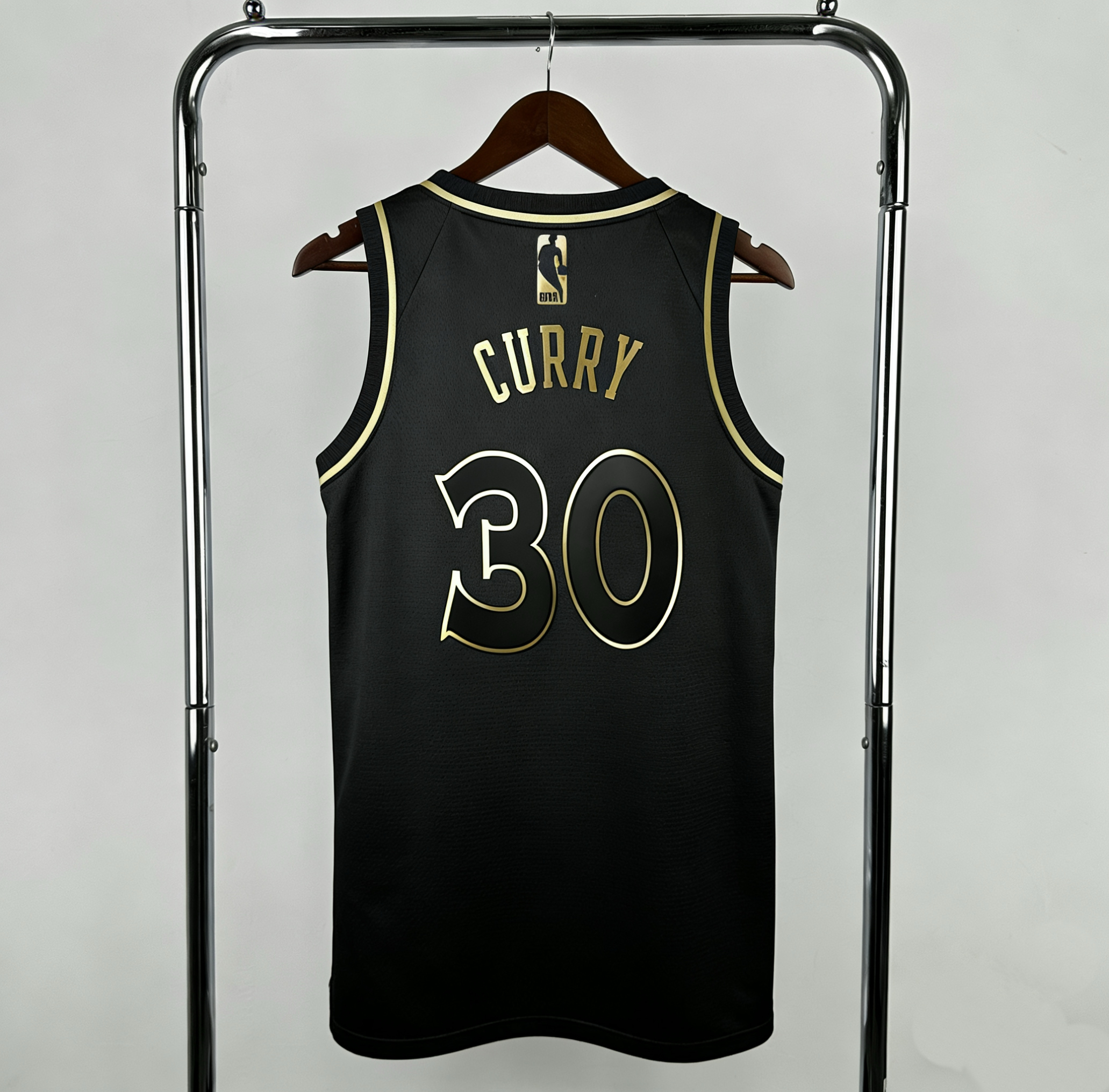 Regata Preta e Dourada do Golden State Warriors Curry Nº 30